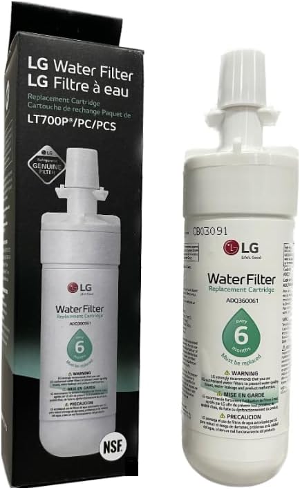 LG LT700P Refrigerator Water Filter ADQ36006101